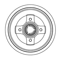 NF PARTS Тормозной барабан 254709NF